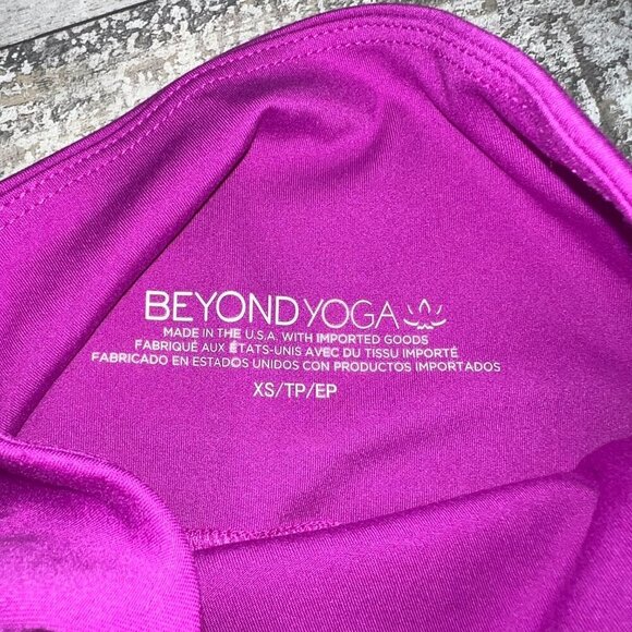 NWT Beyond Yoga Powerbeyond Strive High Waist Pocket Midi Legging Purple Size XS - Picture 10 of 11